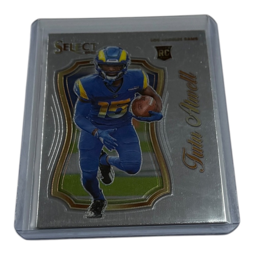 2021 Panini Select Tutu Atwell Silver Prizm Los Angeles Rams SCR-22 Rookie Card